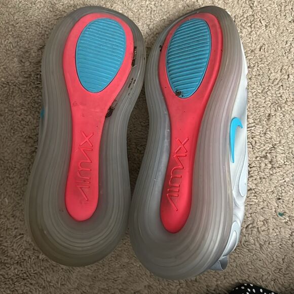 Nike Air Max 720 Sneakers Grey Airbrush Running Shoes Size 11 - Picture 4 of 11